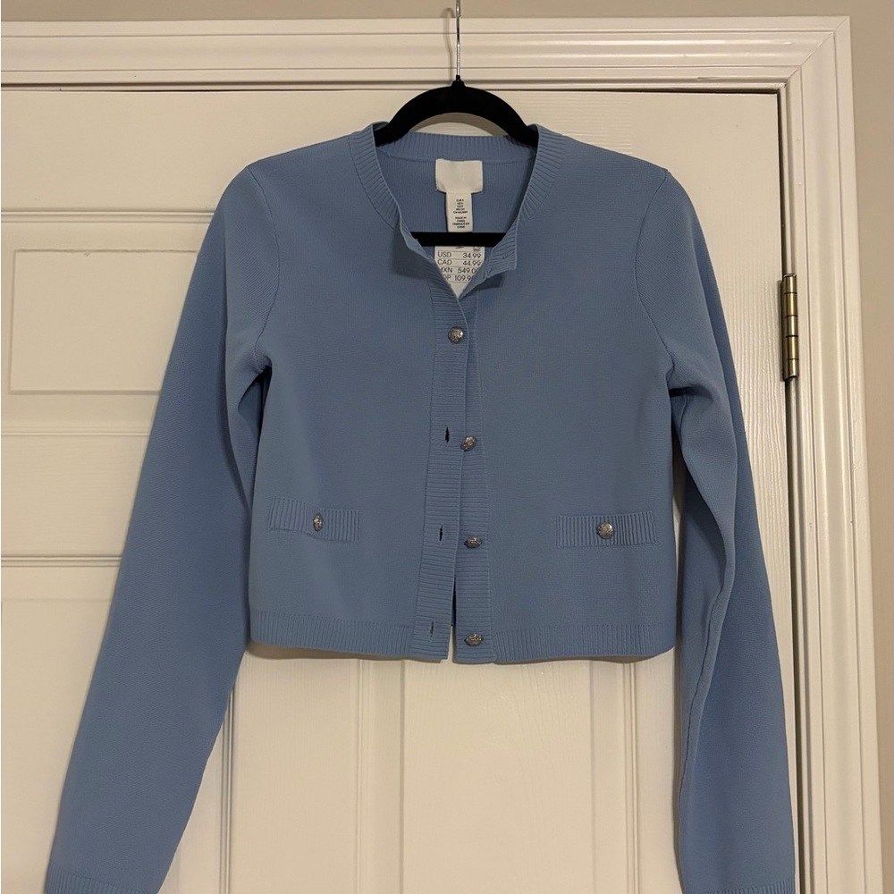 HM BRAND NEW WITH TAGS Women's Blue Cardigan Jacket